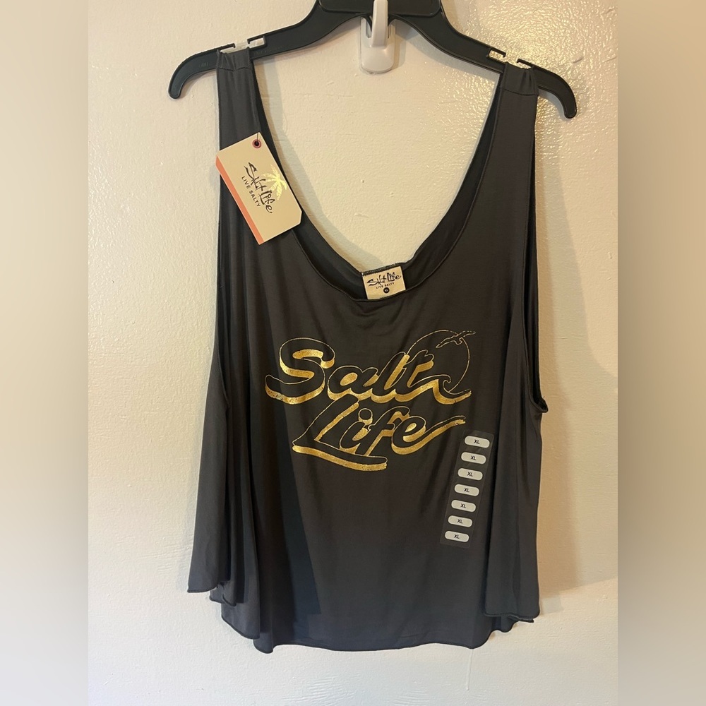 Salt Life Women's Gray Tank Top NWT size XL